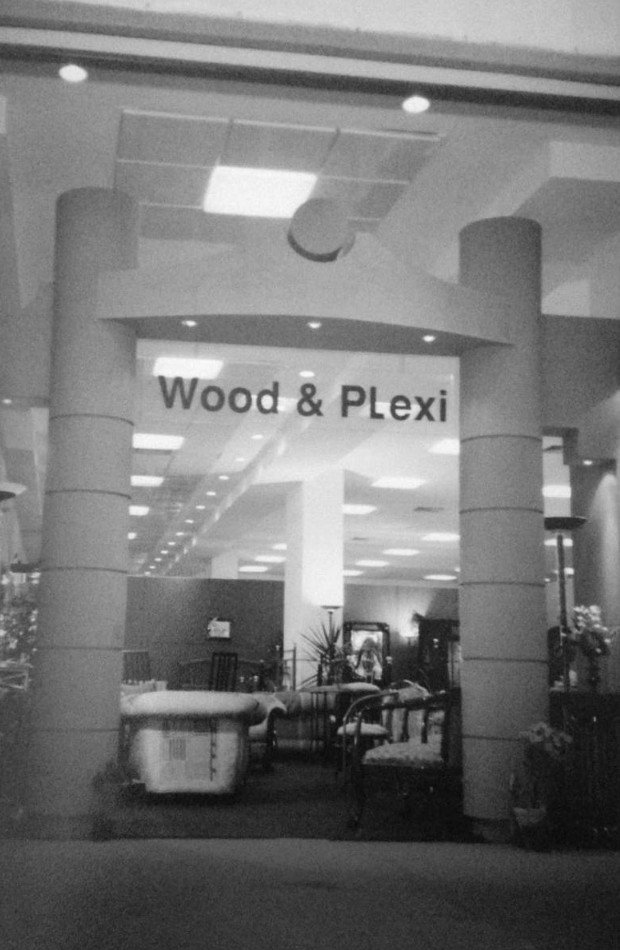 Wood & Plexi trade fair exhibition pavilion entrance portal - 1990s